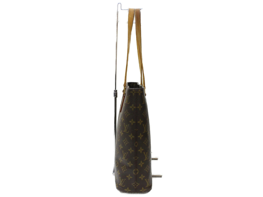 Louis Vuitton has Handle Bag Luco Pocket Monogram attachment been Tote Brown